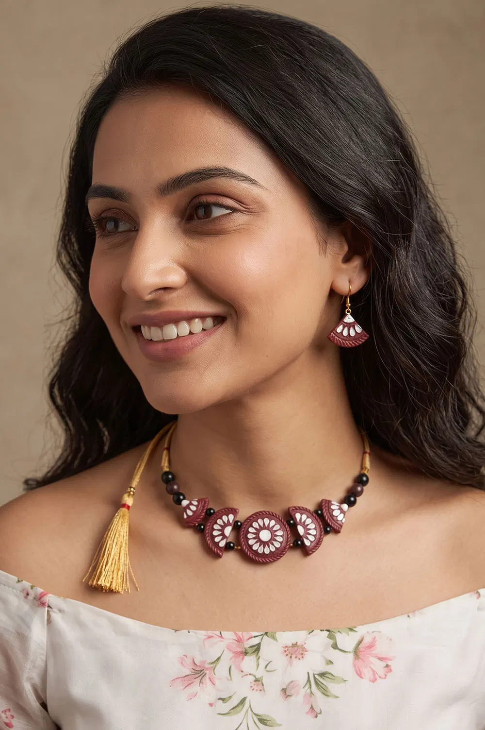 Bankura Panchmura Terracotta Jewellery Set