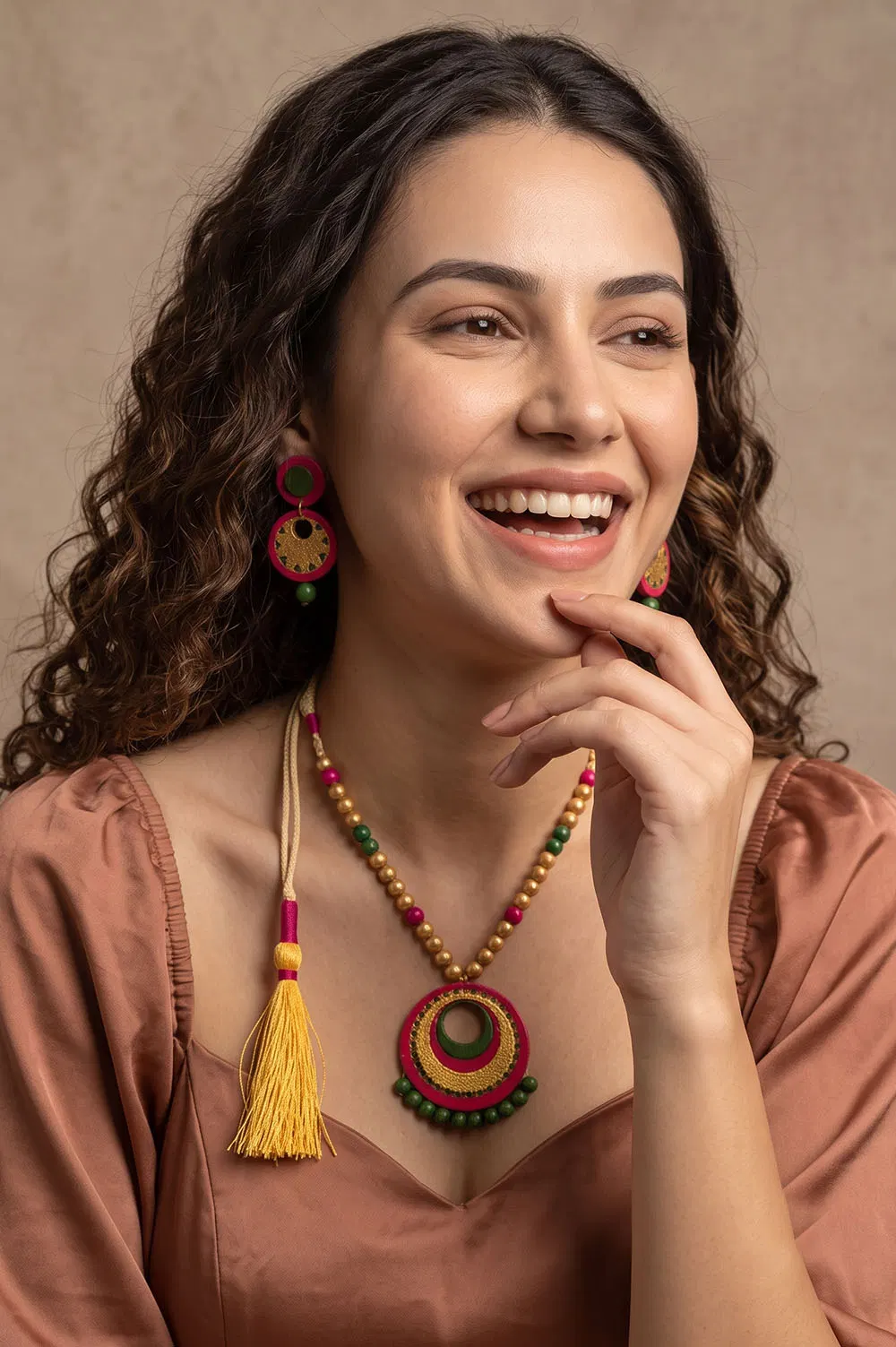 Bankura Panchmura Terracotta Jewellery Set