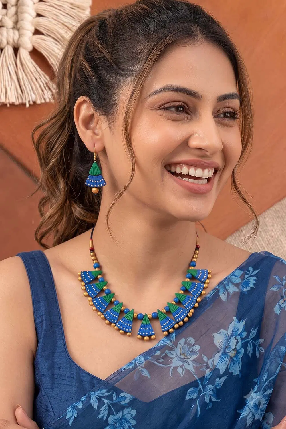 Bankura Panchmura Terracotta Jewellery Set