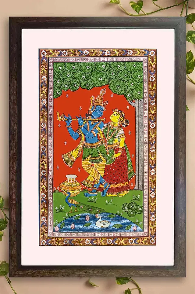Orissa Pattachitra Radha Krishna Painting (17*25) Inches