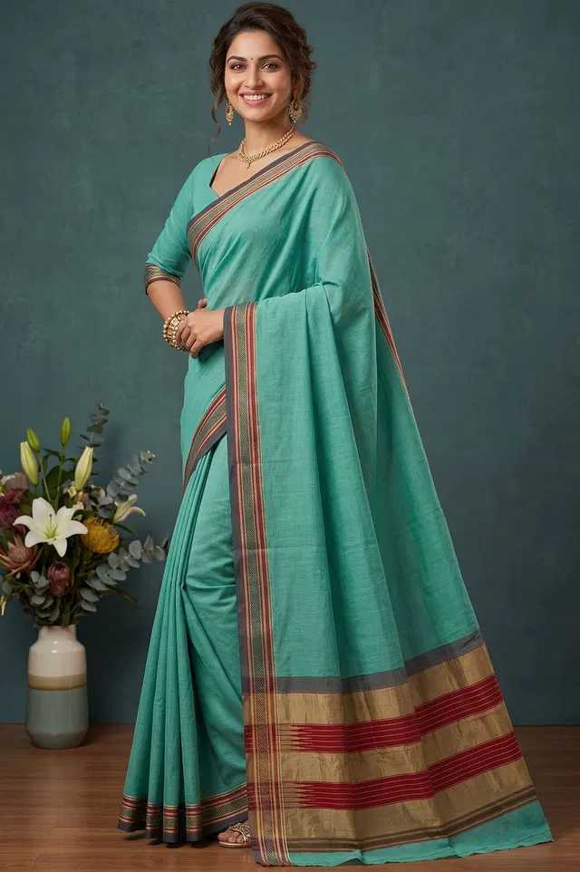 Ilkal Authentic Handloom Cotton-Silk Saree