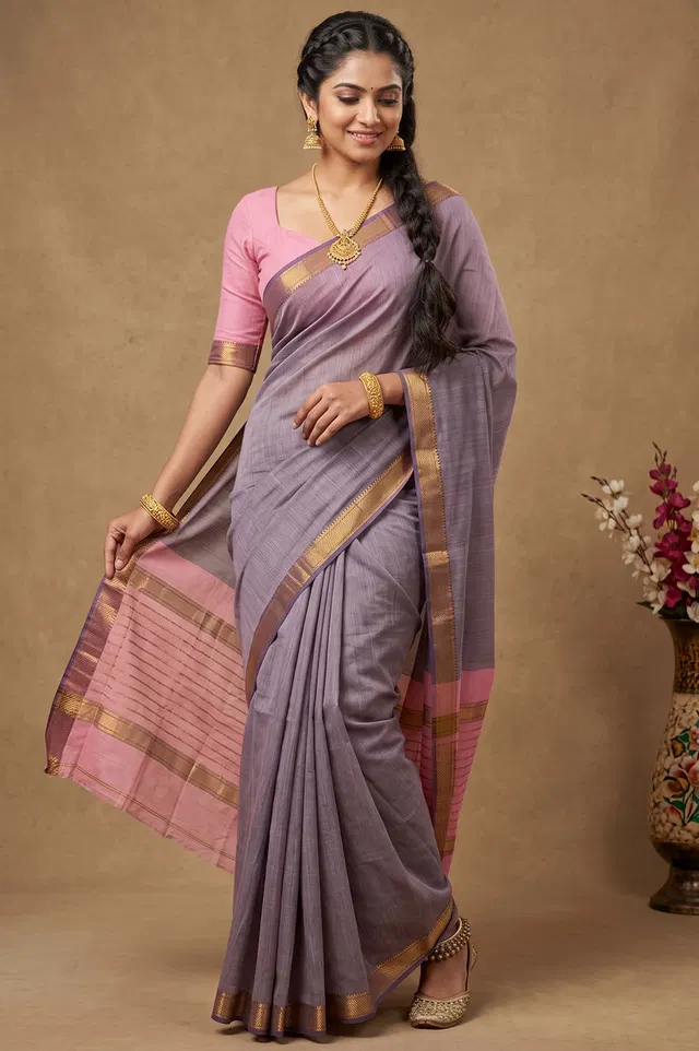 Mangalagiri Handloom Pure Cotton Saree