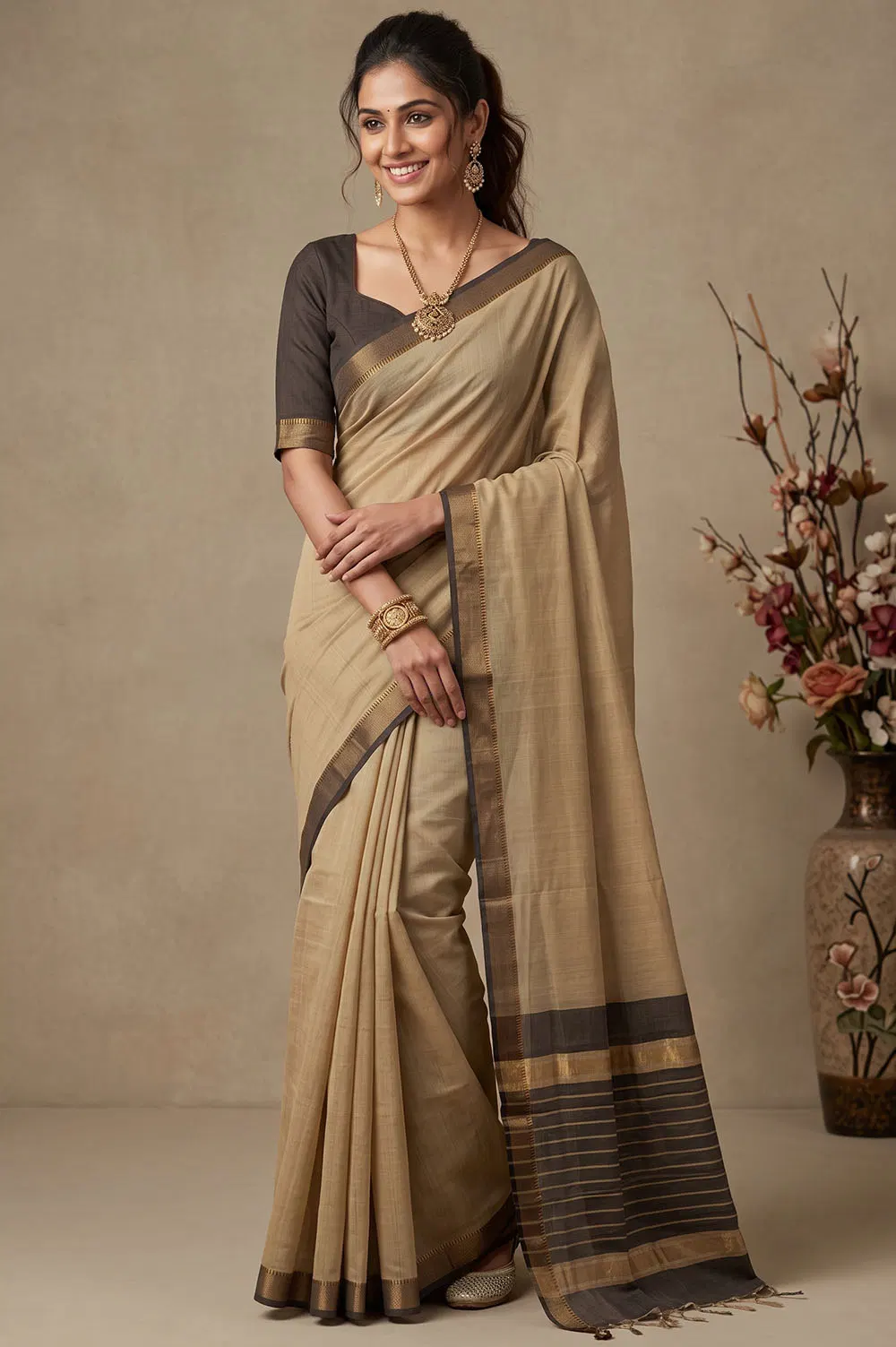 Mangalagiri Handloom Pure Cotton Saree
