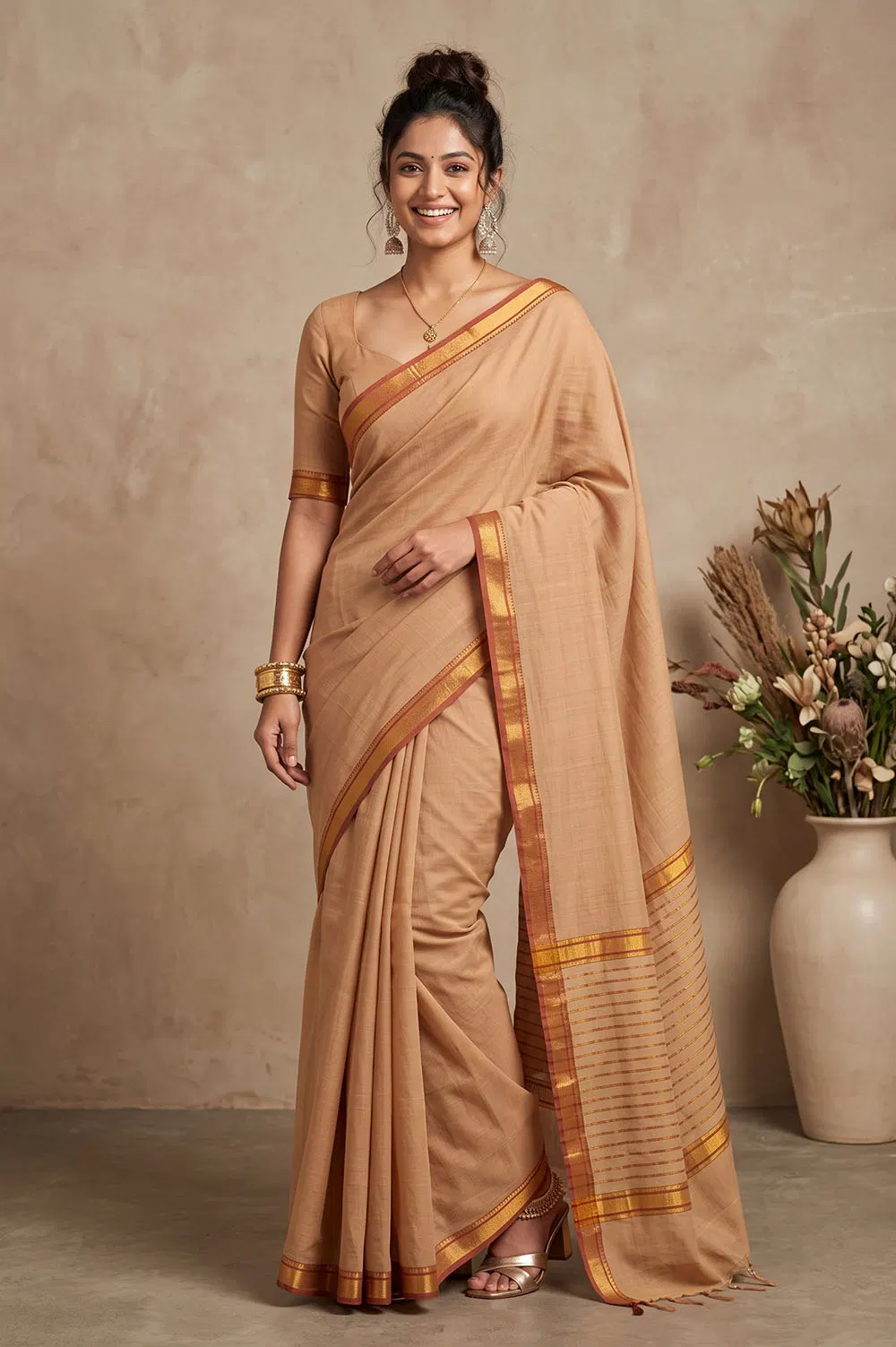 Mangalagiri Handloom Pure Cotton Saree