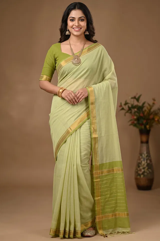Mangalagiri Handloom Pure Cotton Saree