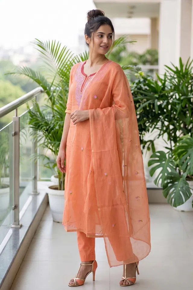 Kota Embroidery Work Salwar Suit Set (3pcs)