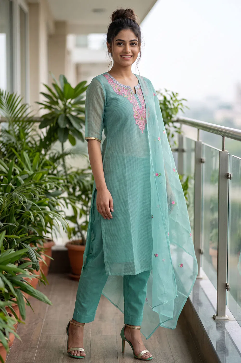 Kota Embroidery Work Salwar Suit Set (3pcs)
