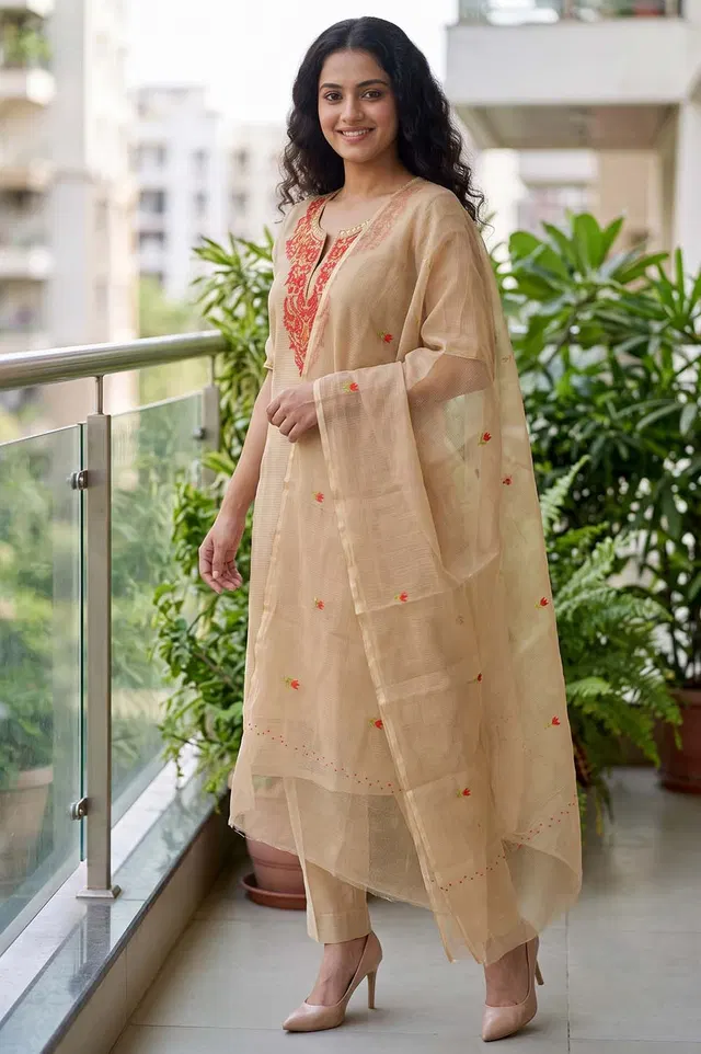 Kota Embroidery Work Salwar Suit Set (3pcs)