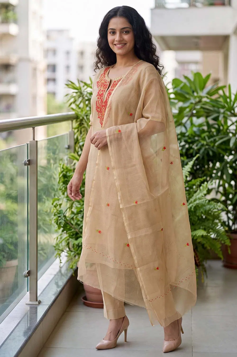 Kota Embroidery Work Salwar Suit Set (3pcs)