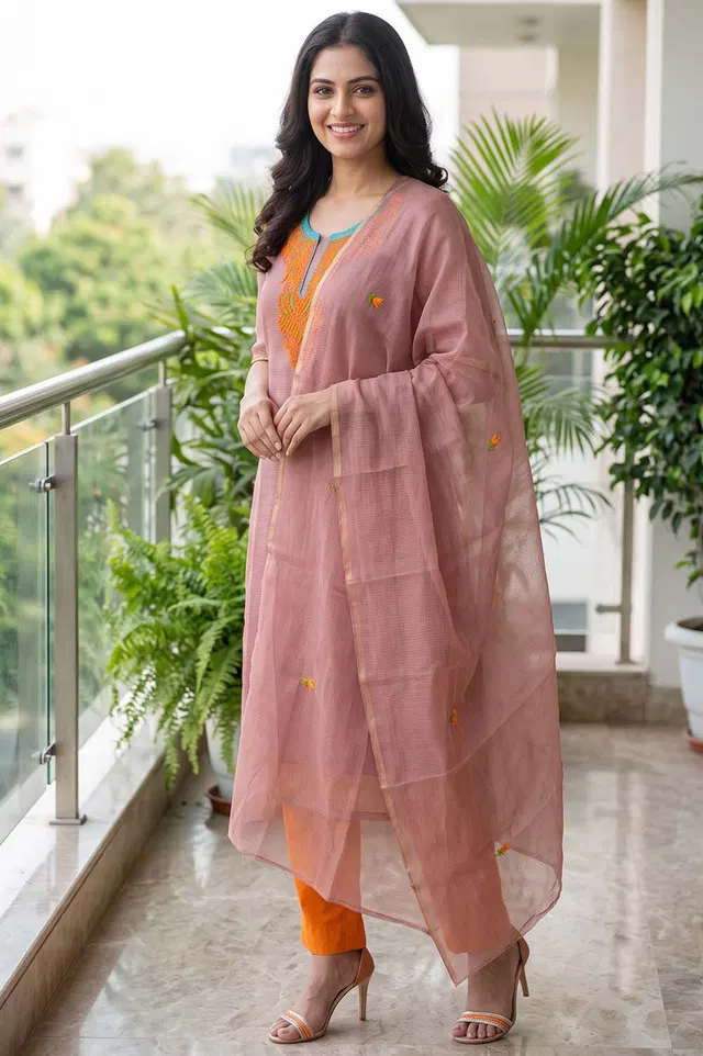 Kota Embroidery Work Salwar Suit Set (3pcs)