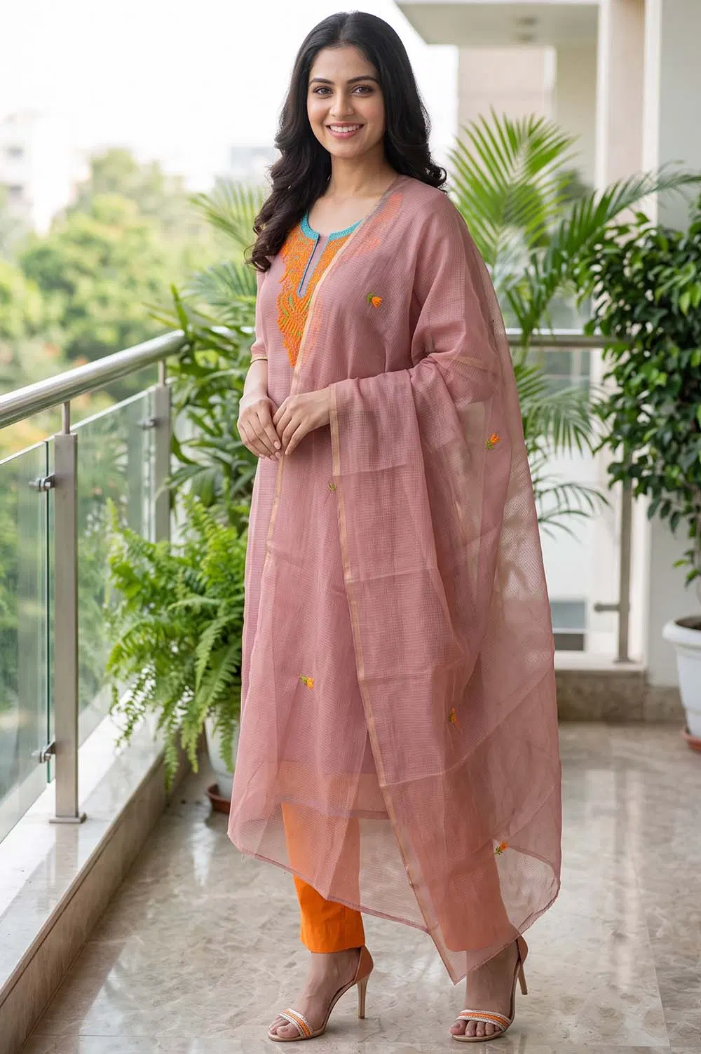 Kota Embroidery Work Salwar Suit Set (3pcs)