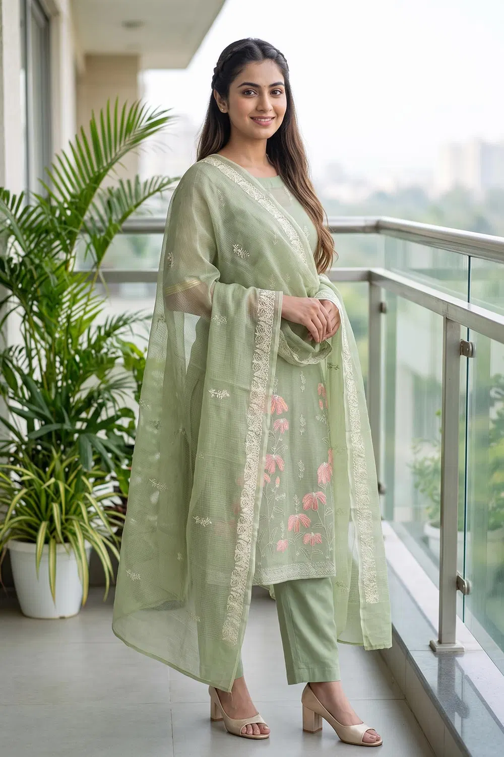 Kota Embroidery Work Salwar Suit Set (3pcs)