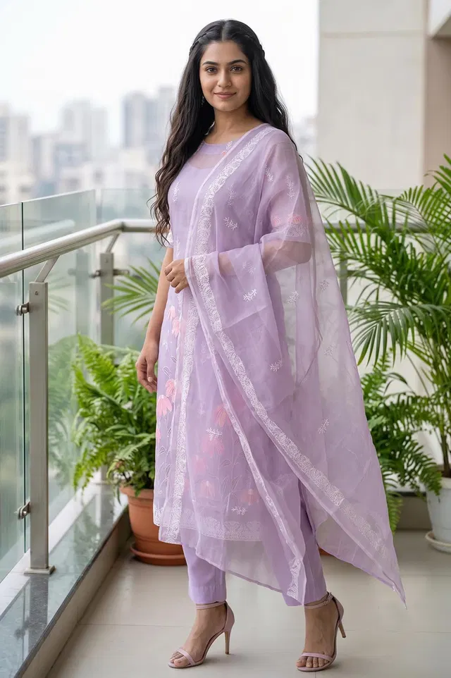 Kota Embroidery Work Salwar Suit Set (3pcs)
