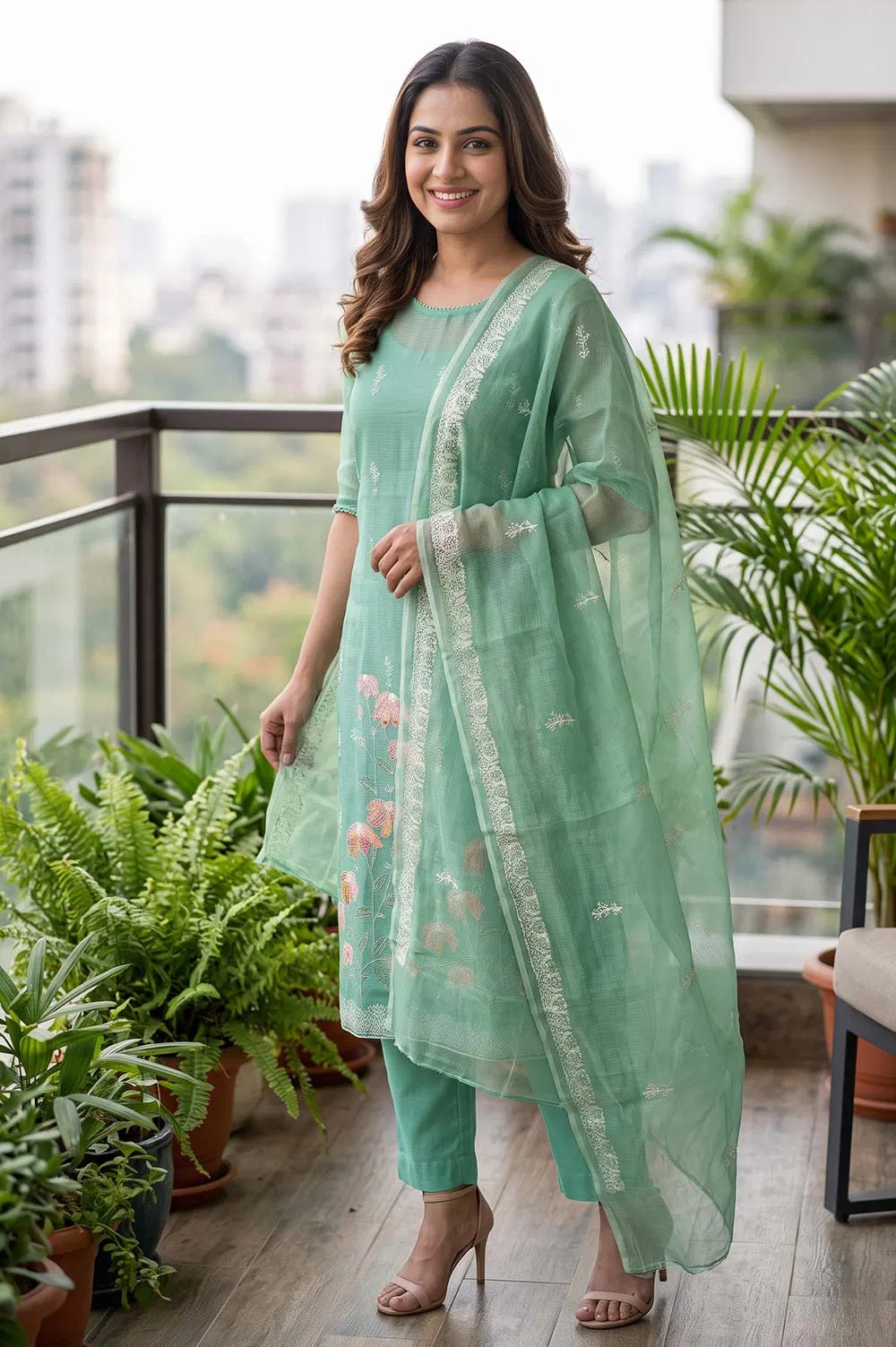 Kota Embroidery Work Salwar Suit Set (3pcs)