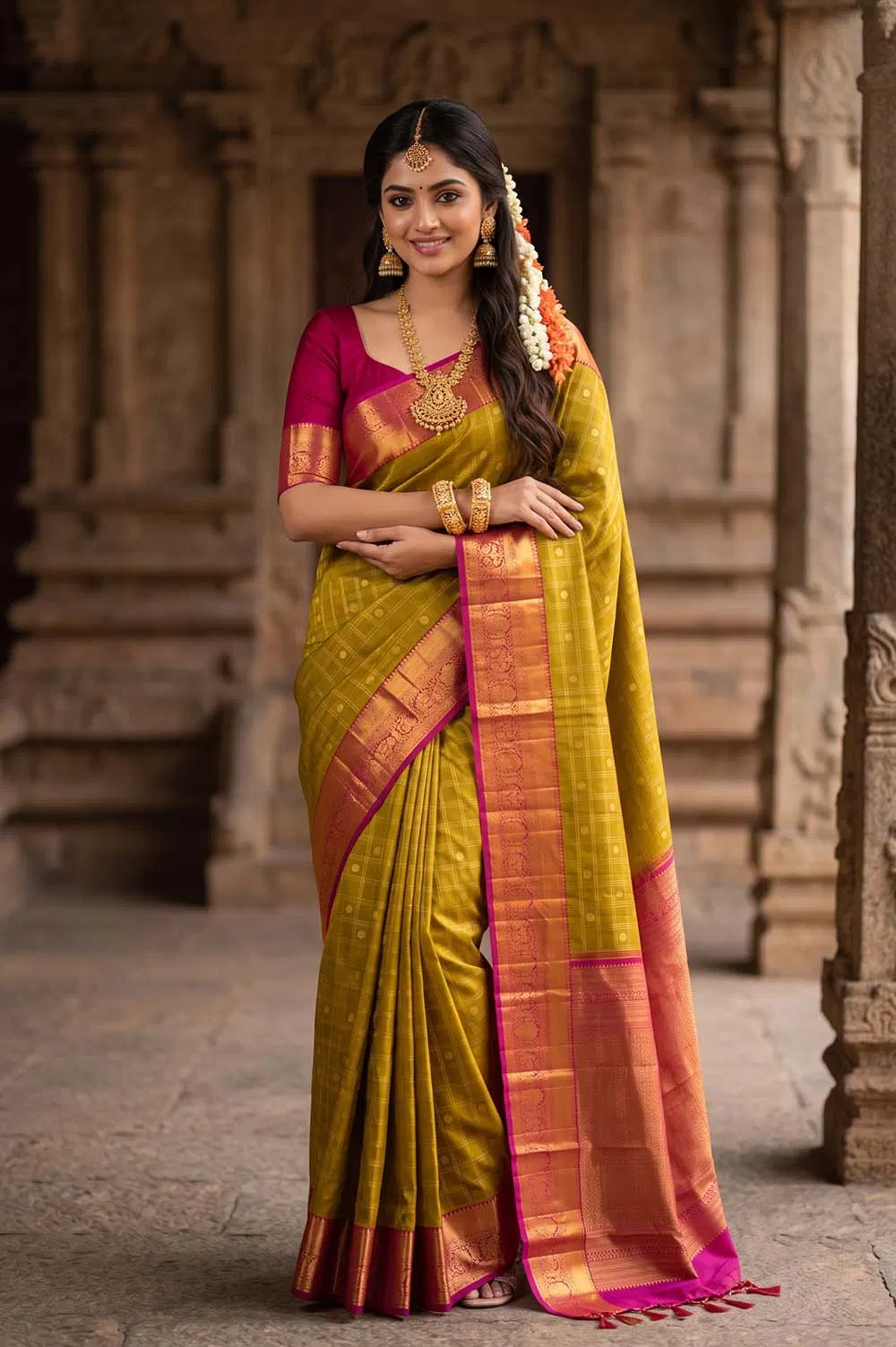 Dharmavaram Pure Silk Handloom Saree