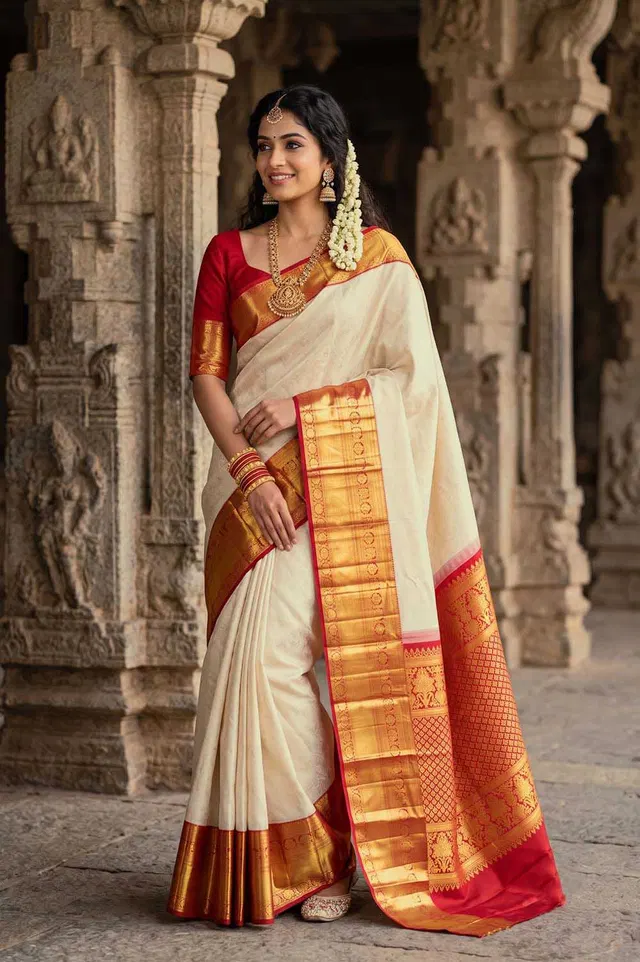 Dharmavaram Pure Silk Handloom Saree