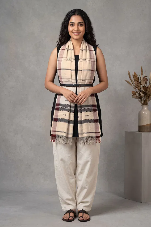 Organic Dyed Kotpad Pure Hand Spun Cotton Dupatta
