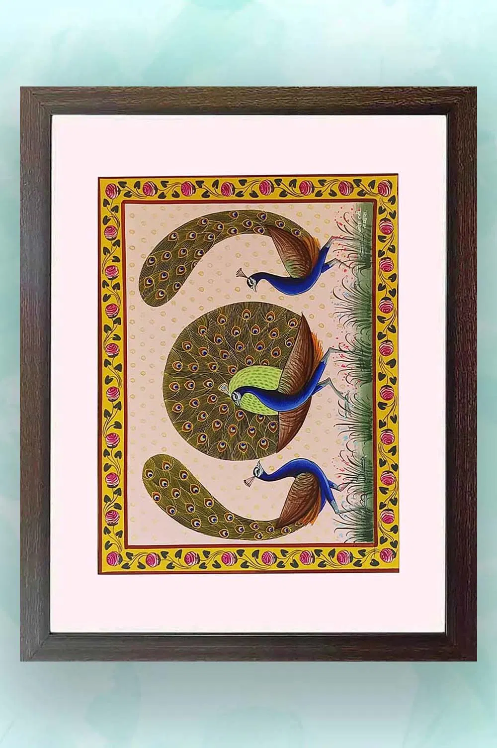 Nathdwara Pichwai Painting - Kamadhenu (22x18) Inches