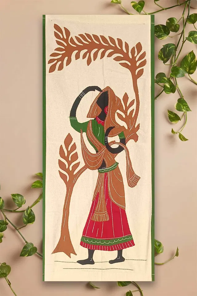 Pipli Applique Work Radha Theme (1.3x2.9) feet