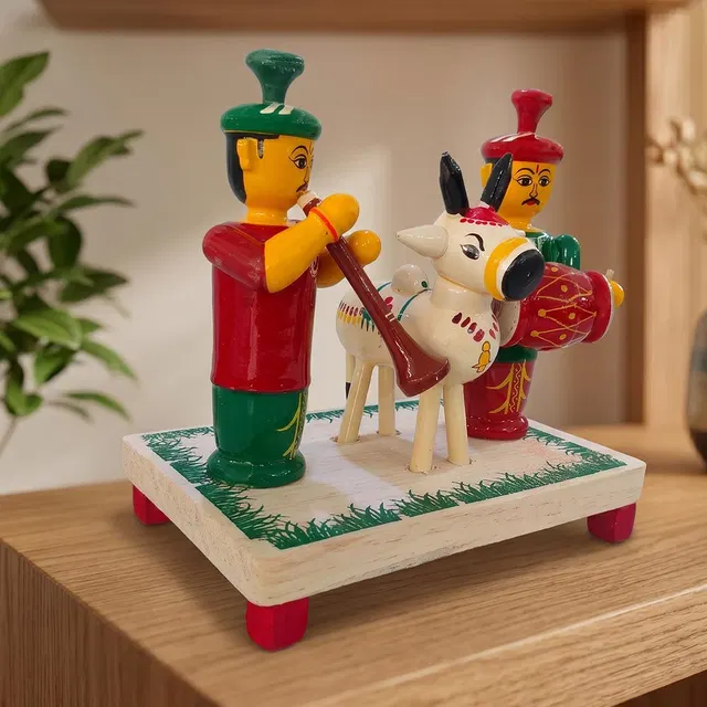 Etikoppaka Toys Gangireddula (Bull Blessing) - (6 inch)