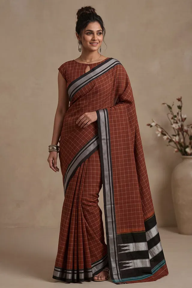Ilkal Handloom Cotton-Silk Saree