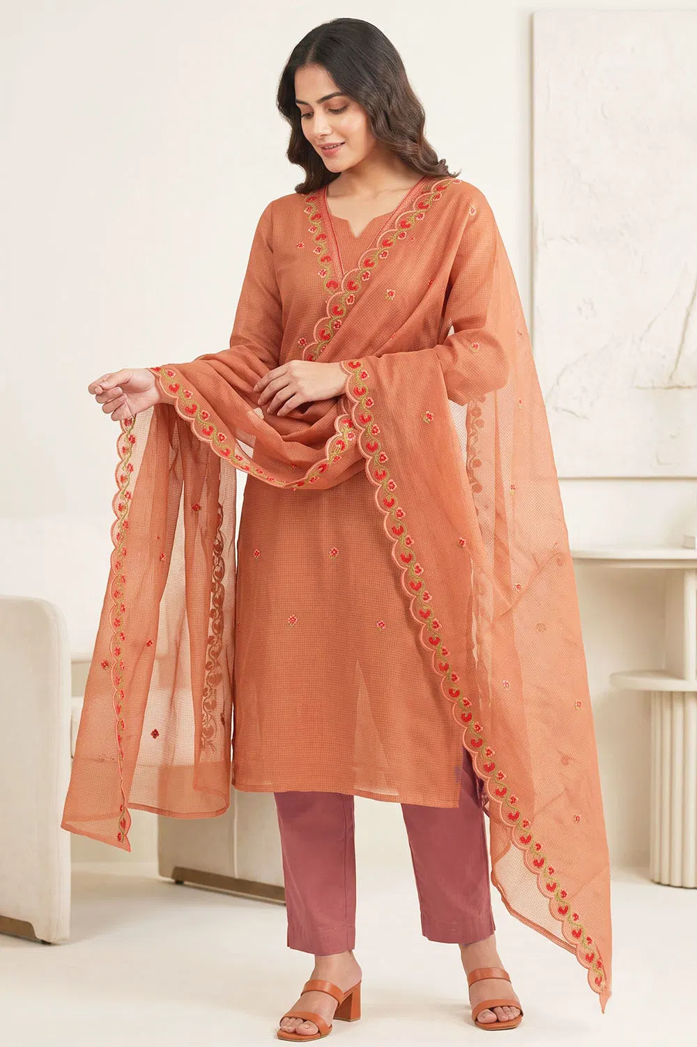 Kota Embroidery Work Salwar Suit Set (3pcs)