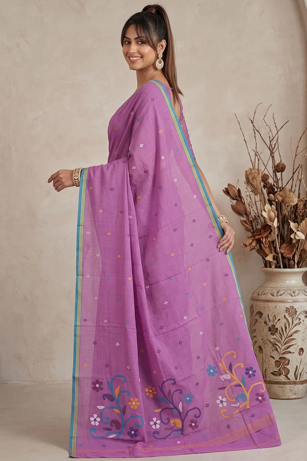 Jamdani Handloom Cotton Saree