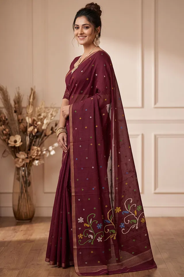 Jamdani Handloom Cotton Saree
