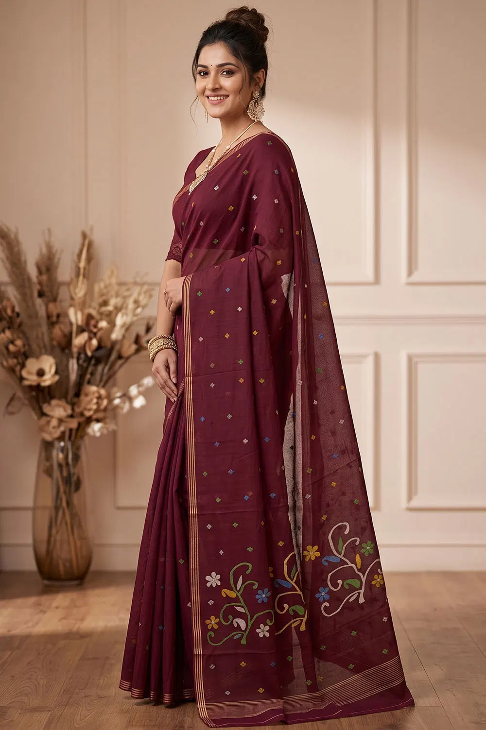 Jamdani Handloom Cotton Saree
