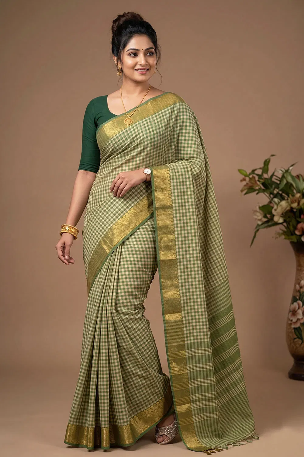 Kandangi Handloom Cotton Saree (Chettinad Saree)