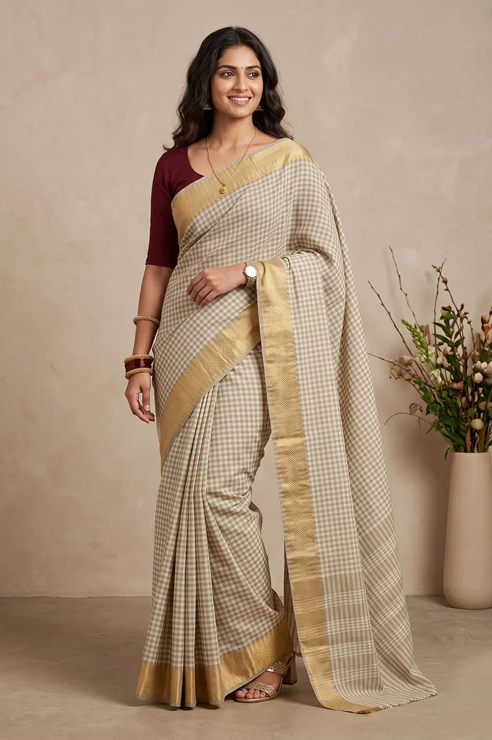 Kandangi Handloom Cotton Saree (Chettinad Saree)