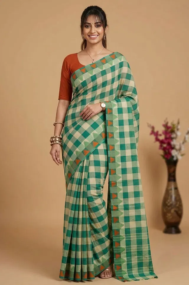 Kandangi Handloom Cotton Saree (Chettinad Saree)