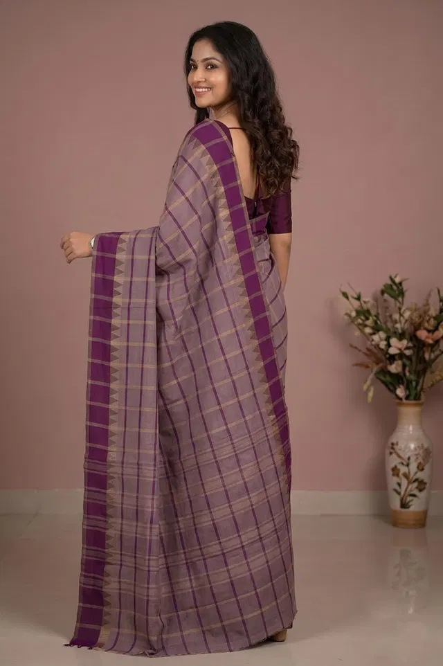 Kandangi Handloom Cotton Saree (Chettinad Saree)
