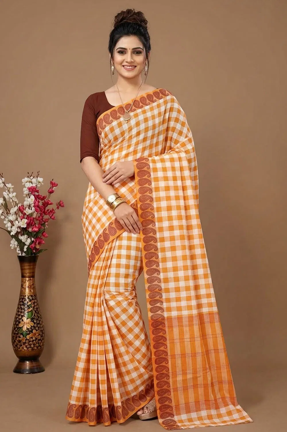 Kandangi Handloom Cotton Saree (Chettinad Saree)