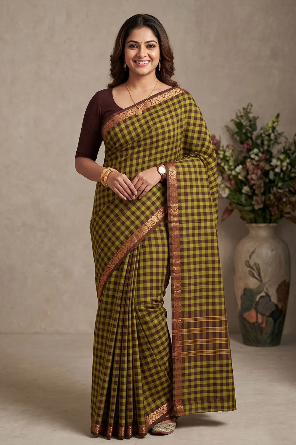 Kandangi Handloom Cotton Saree (Chettinad Saree)