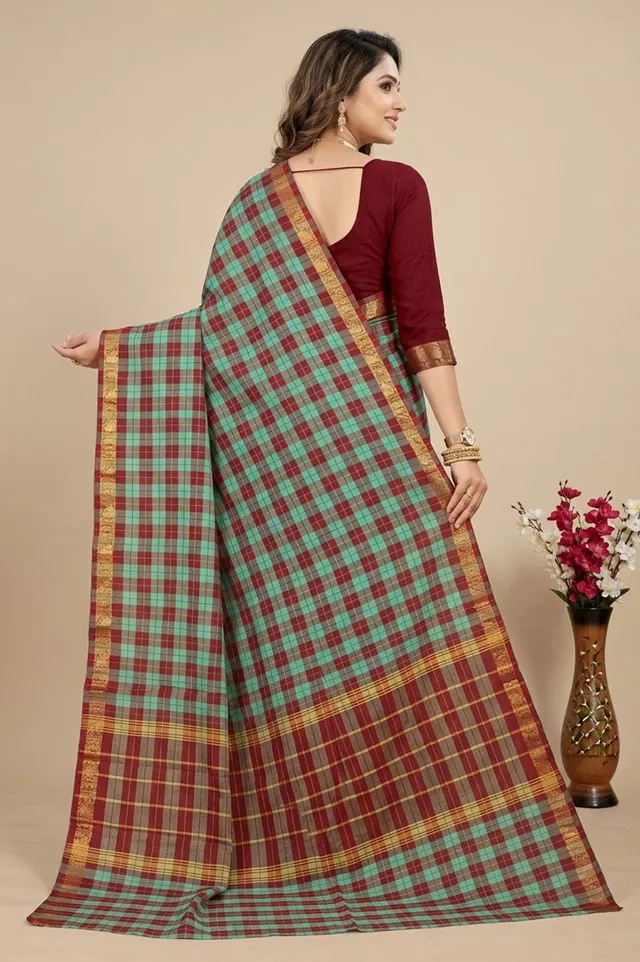Kandangi Handloom Cotton Saree (Chettinad Saree)