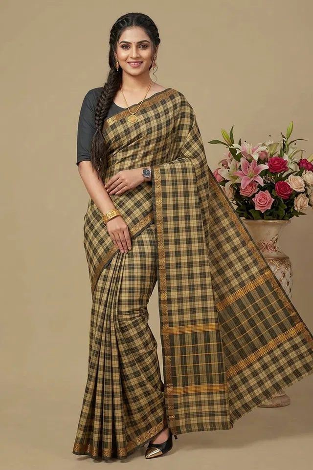 Kandangi Handloom Cotton Saree (Chettinad Saree)
