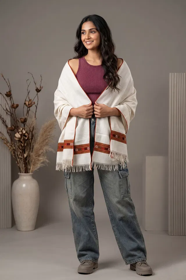 Kullu Pure Wool Handloom Shawl