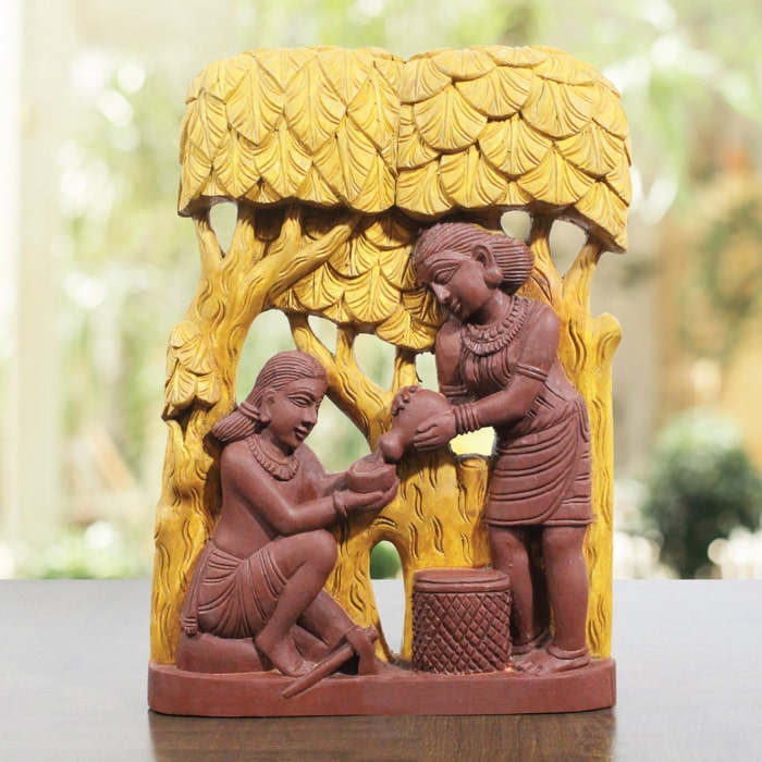 Bastar Wooden Tribal Craft | Wooden Crafts Online | GiTAGGED