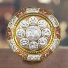 GiTAGGED Ashta Lakshmi with Venkateshwara Tri-Metal Thanjavur Art Plate Online (1)