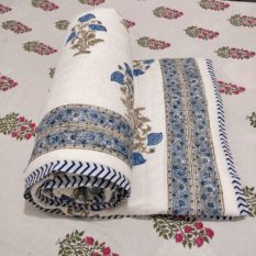 hand block quilt blanket