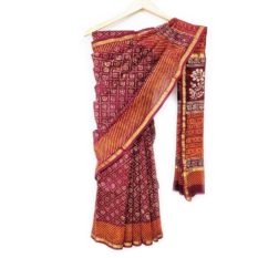 bagru hand block saree
