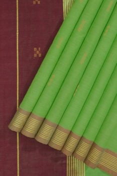 Buy Pure Cotton Saree Green 1