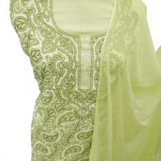 Lime Green Salwar Suit Material Online