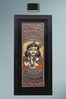 Madhubani Painting Krishna 1