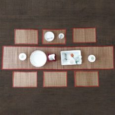 Madur Kathi Round Coaster & Square Mat