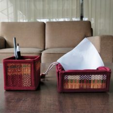 Madur Kathi Pen Stand and Tissue Holder