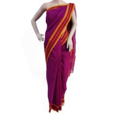 purple cotton handloom sarees