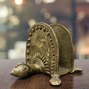 Bastar Dhokra Turtle Card Holder - GiTAGGED 1