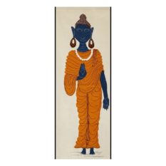GiTAGGED Pipli Applique Buddha Yellow Wall Hanging 1